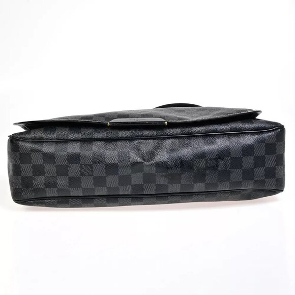 LOUIS VUITTON Daniel MM Shoulder Bag Damier Graphite Leather BK N58029 89FA587 - Picture 6 of 16